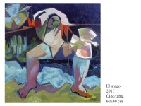 El mago 2017 Ã“leo/tabla 60x60 cm